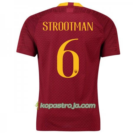 Billiga Fotbollströjor AS Roma Strootman 6 Hemma tröja 2018/19 Kortärmad
